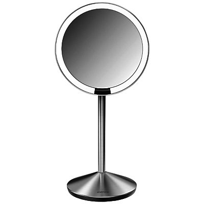 simplehuman Mini Sensor Travel Magnifying Pedestal Mirror